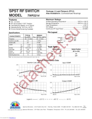 TWP2214 datasheet  