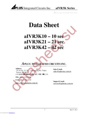 AIVR3K datasheet  