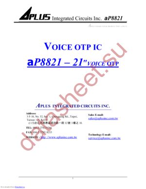 AP8821 datasheet  