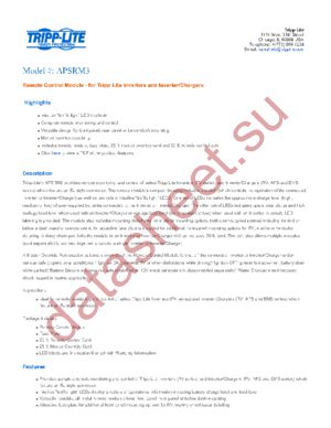 APSRM3 datasheet  