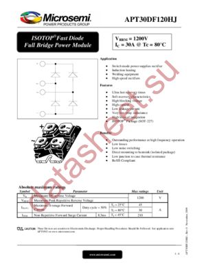 APT60DF120HJ datasheet  