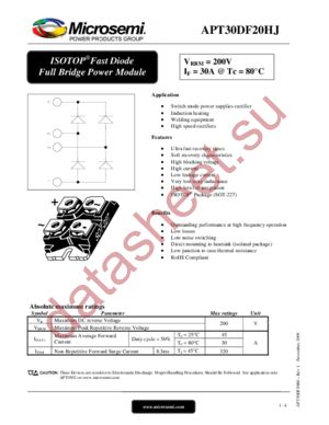 APT30DF60HJ datasheet  