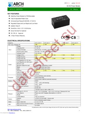 AFC-15S-E1 datasheet  