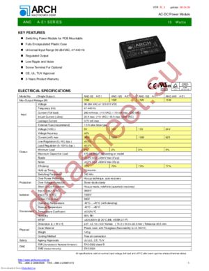 ANC-15S-E1 datasheet  