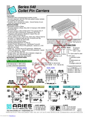 02-0540-30 datasheet  