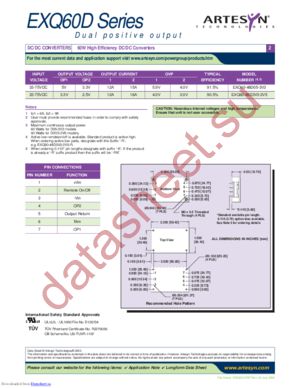 EXQ60-48D05-3V3-R datasheet  