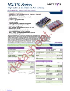 NXI110-12P1V8C datasheet  