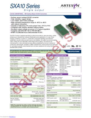 SXA10-48S05 datasheet  