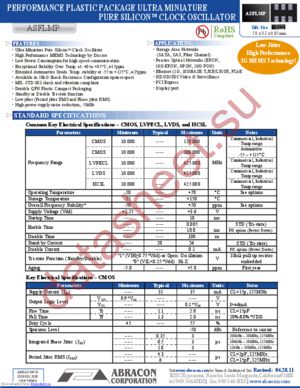 ASFLMPC-13.000MHZ-LR-T datasheet  