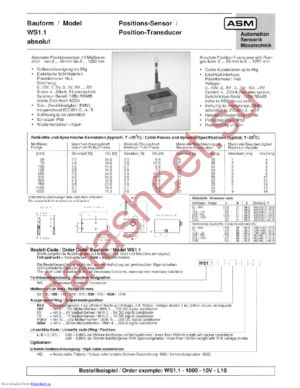 WS1.1-125-420A datasheet  