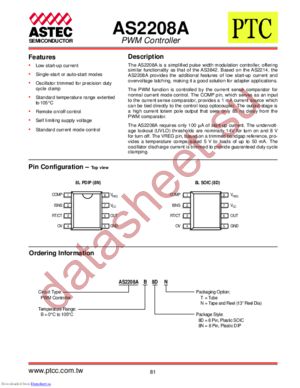 AS2208A datasheet  