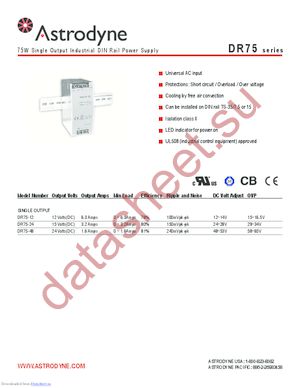 DR75-12 datasheet  