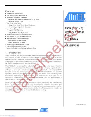 AT28BV256-20TU SL383 datasheet  