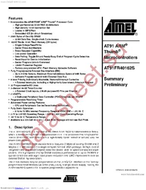 AT91FR40162S datasheet  