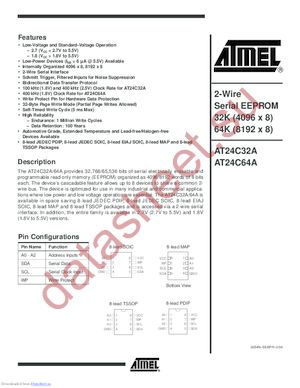 AT24C32A-10TU-1.8 datasheet  