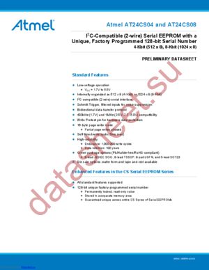 AT24CS04-SSHM-T datasheet  