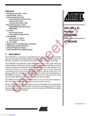 AT28C6425PC datasheet  