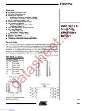 AT29C256-90PC datasheet  