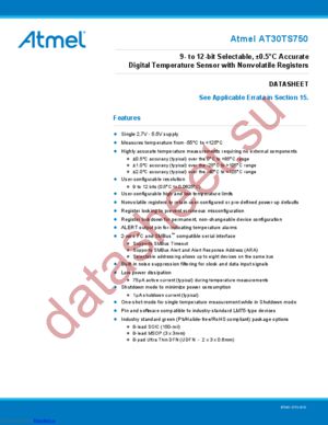 AT30TS750-XM8-B datasheet  