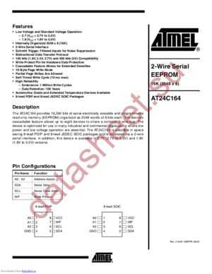 AT24C164-10I-2.5 datasheet  