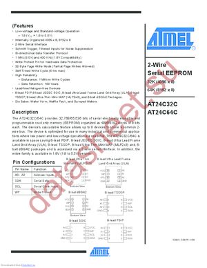 AT24C164-10PU-1.8 datasheet  