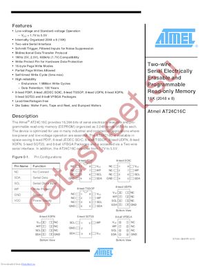 AT24C16CPUM datasheet  