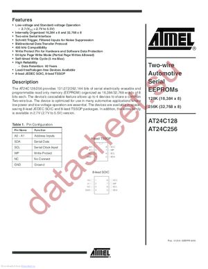 AT24C256-10TE-2.7 datasheet  