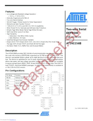 AT24C256B-10PU-1.8 datasheet  