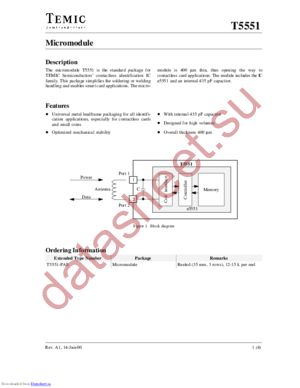 T5551 datasheet  