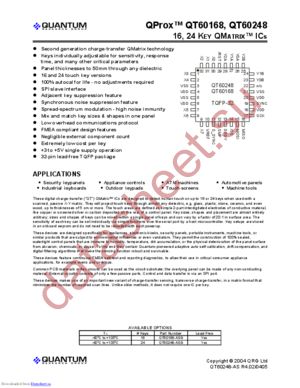 QT60168-ASG-SL683 datasheet  