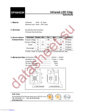 OPA9433K datasheet  