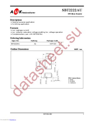 SBT2222AU_1 datasheet  