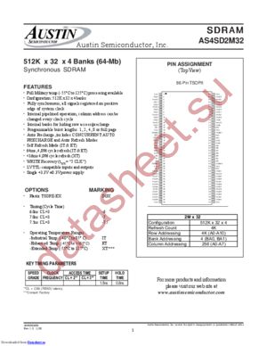 AS4SD2M32DGX-75IT datasheet  