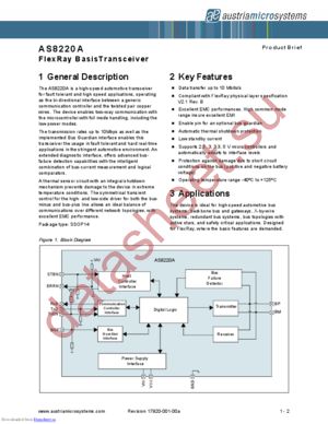 AS8220 datasheet  