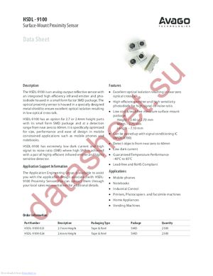 HSDL-9100-021 datasheet  