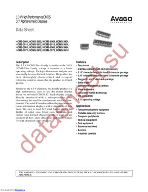 HCMS-3913 datasheet  