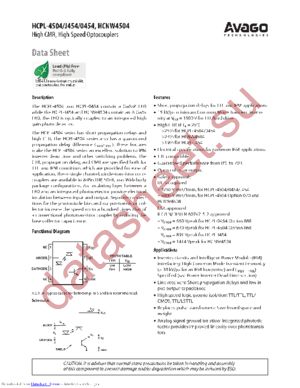 HCNW4504-300E datasheet  