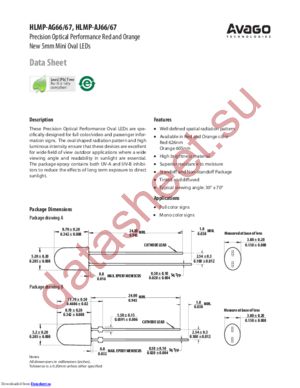 HLMP-AG67-120DD datasheet  