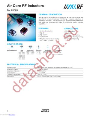 AL01633N0JTR datasheet  