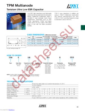 TANTTPM001D datasheet  