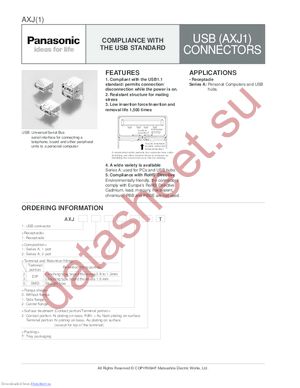 AXJ112302T datasheet  