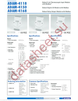 ADAM-4168 datasheet  