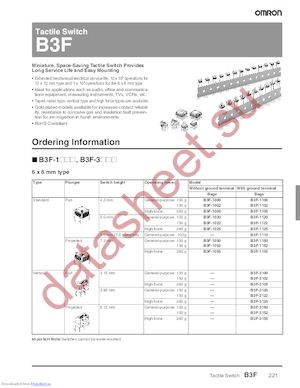 B3F-6052 datasheet  