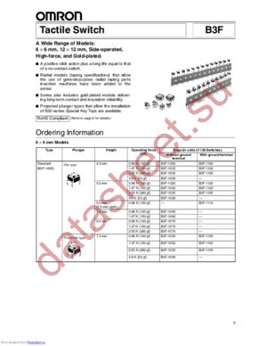 B3F1070 datasheet  