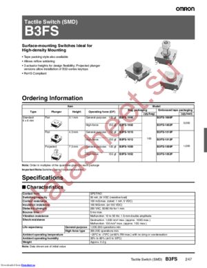 B3FS-1002P-SUS datasheet  