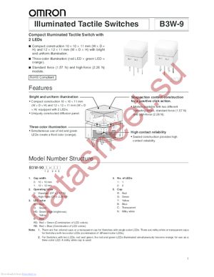 B3W-9000-B2N datasheet  