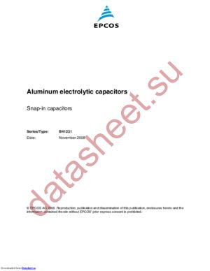 B41231A7159M000 datasheet  