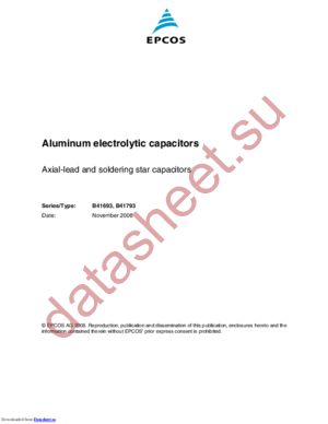 B41693A7108Q7 datasheet  