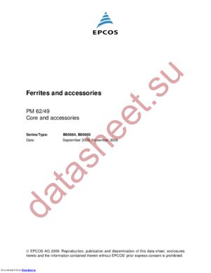 B65685 datasheet  