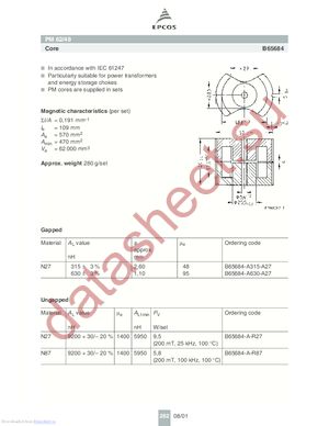 B65684 datasheet  